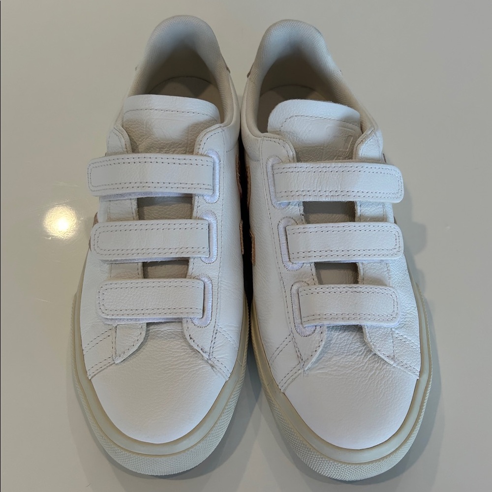 Veja Recife Leather White Platine Sneaker Size 9US/40EUR - Picture 8 of 14